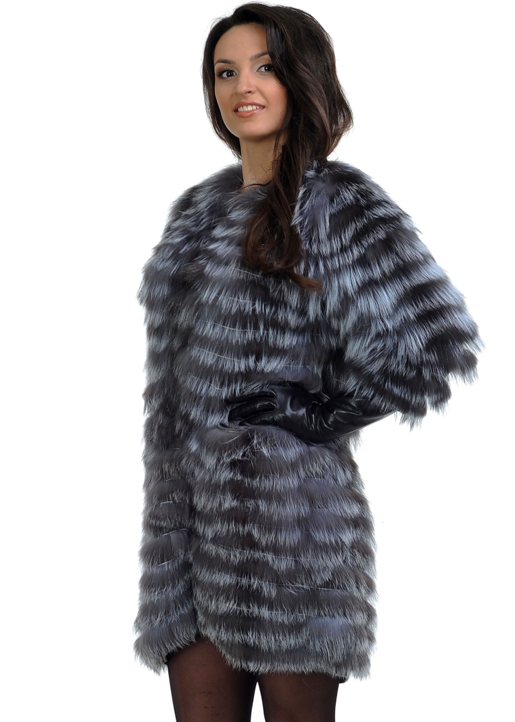 Чернобурка на трикотажной основе