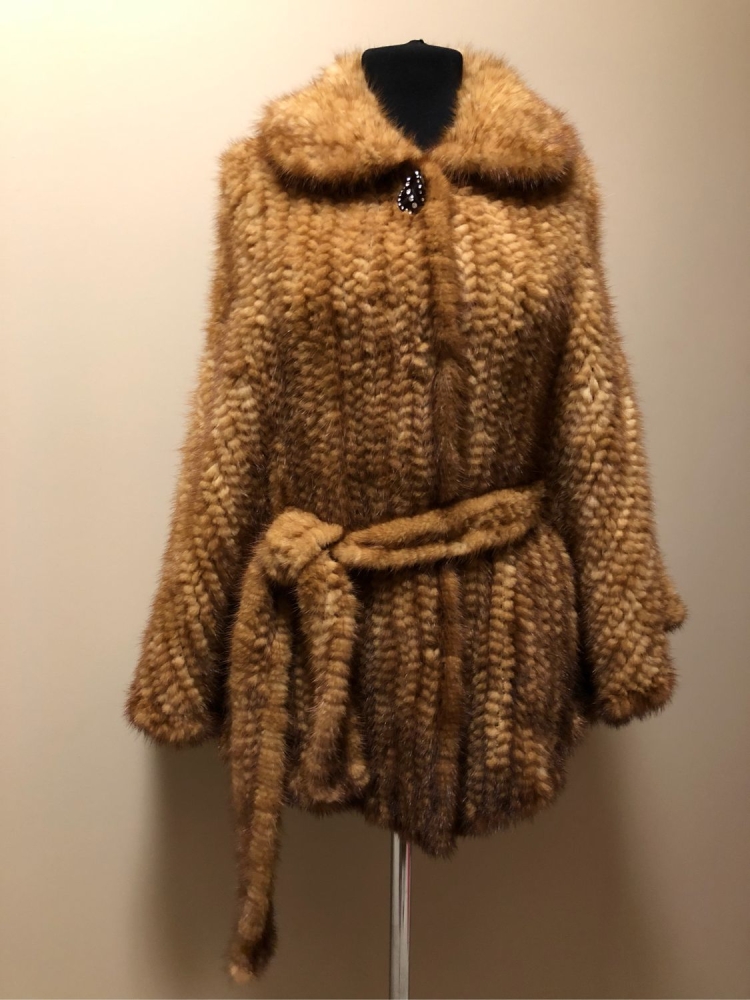 Вязаная шуба