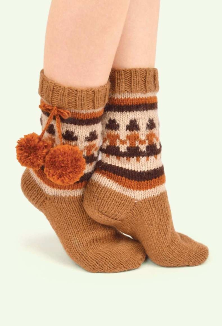 Вязаные носки