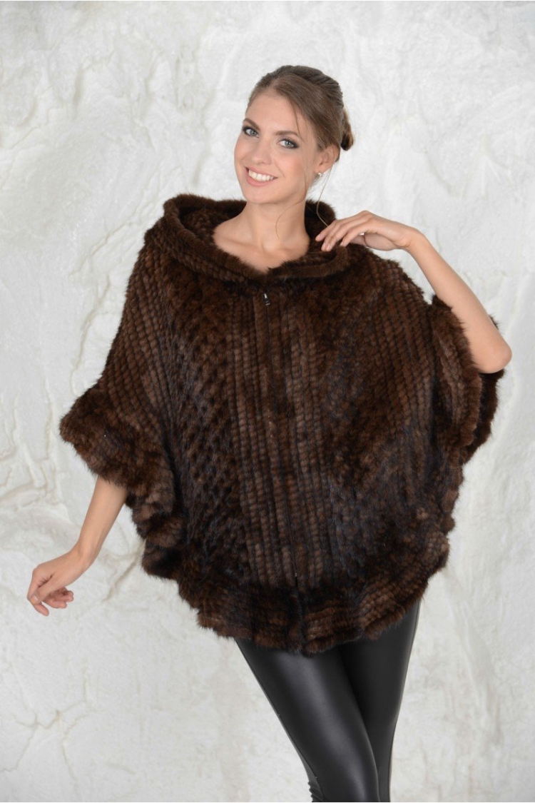 Одежда из вязаной норки