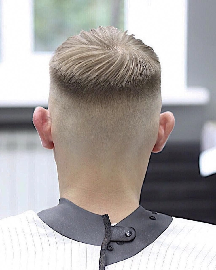 Фейд полубокс сзади