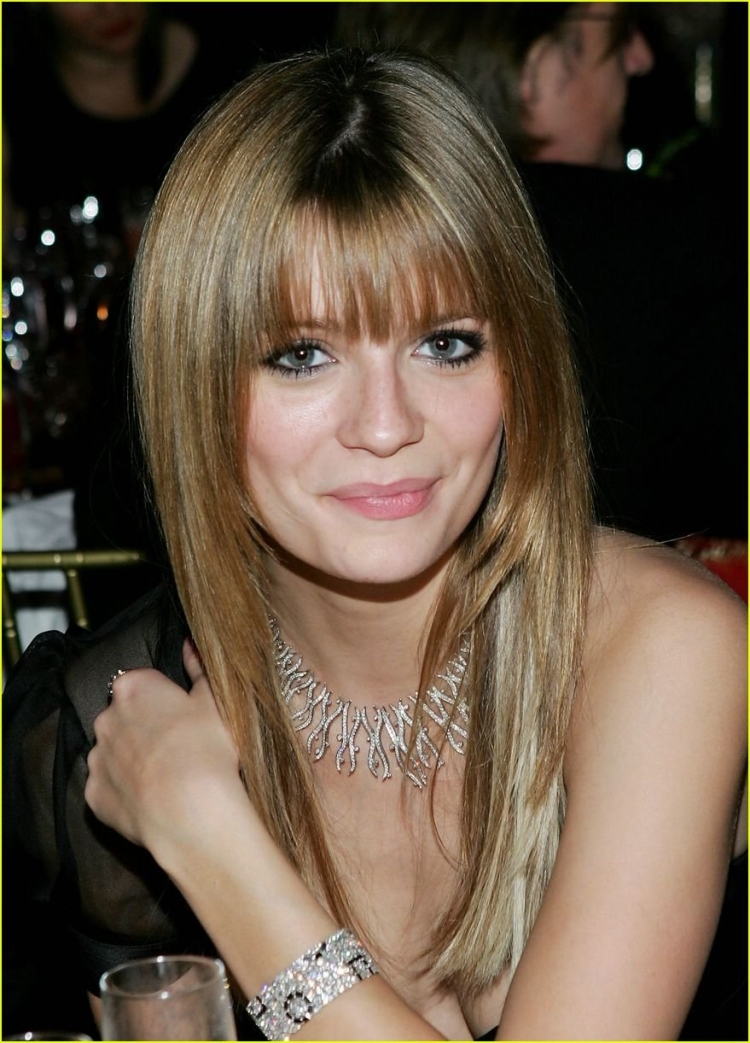 Круглая рваная челка