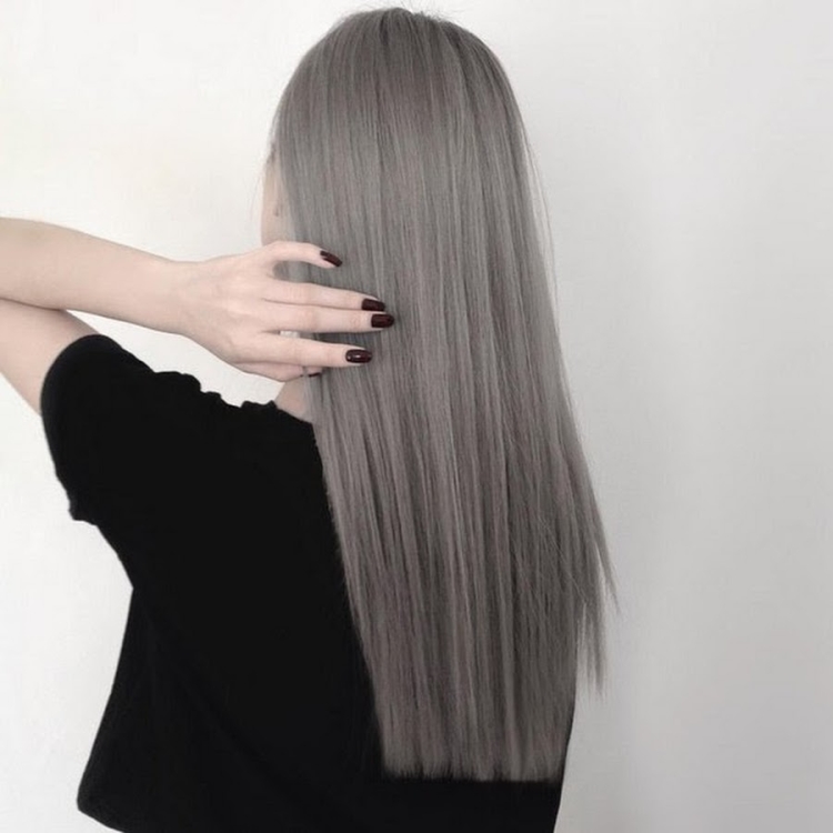 Пепельный цвет волос у девушек