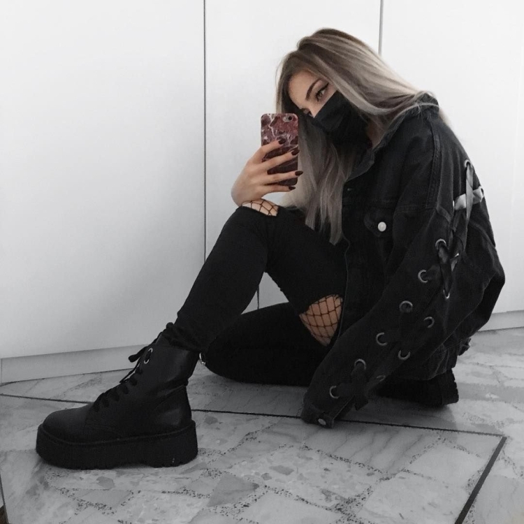 Девушки стиль гранж сохры