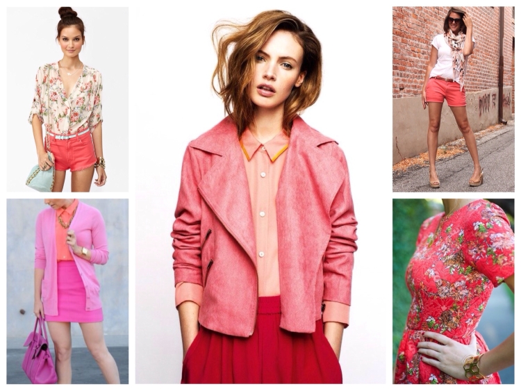 Коралловый цвет сочетание