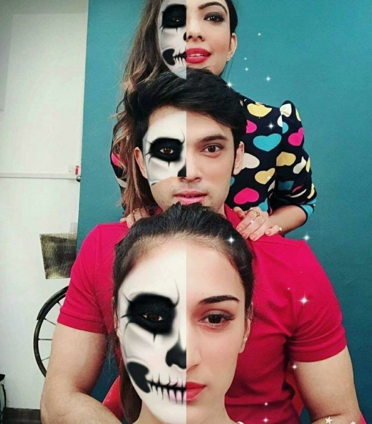 Парный макияж на Хэллоуин с подругой