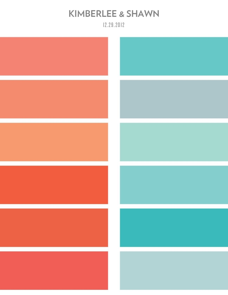 Цветовая палитра коралловый
