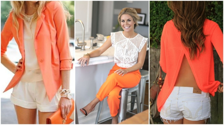 Сочетание розового и оранжевого