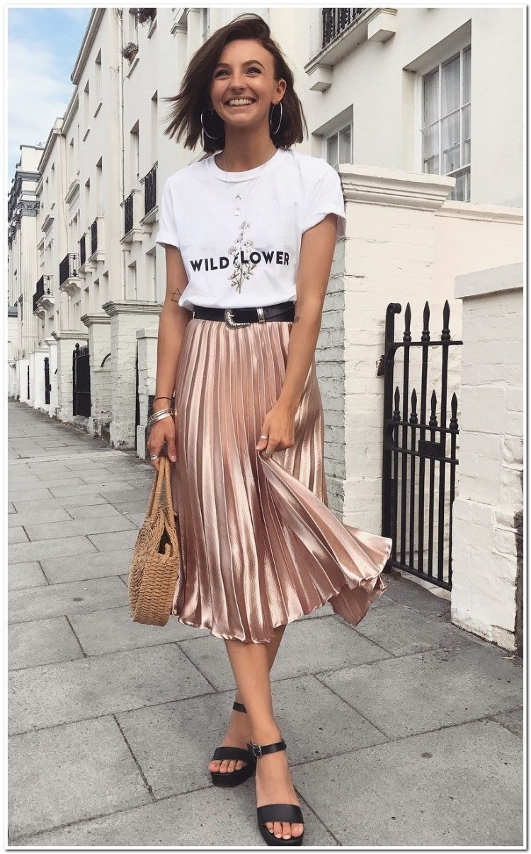 Юбка плиссе с майкой