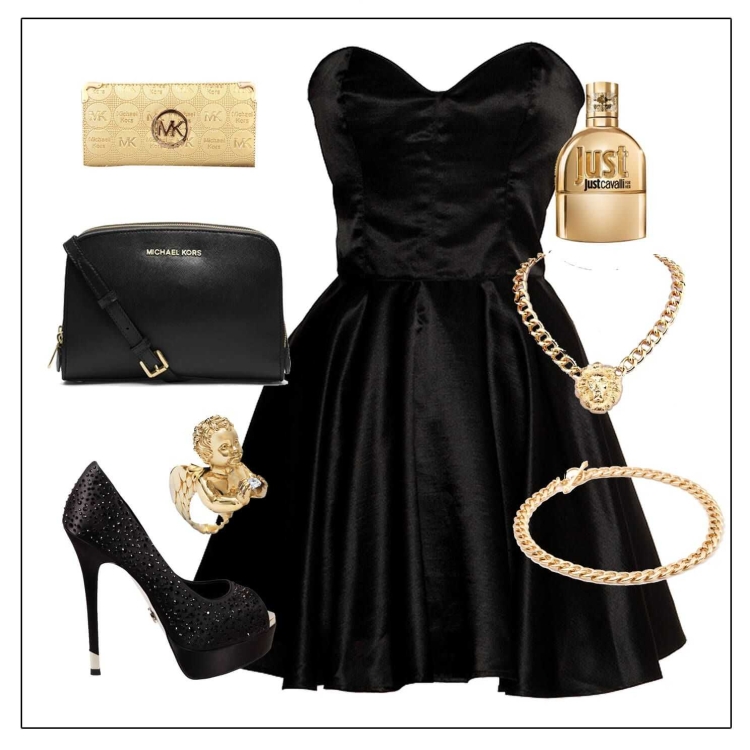 Украшения к черному платью