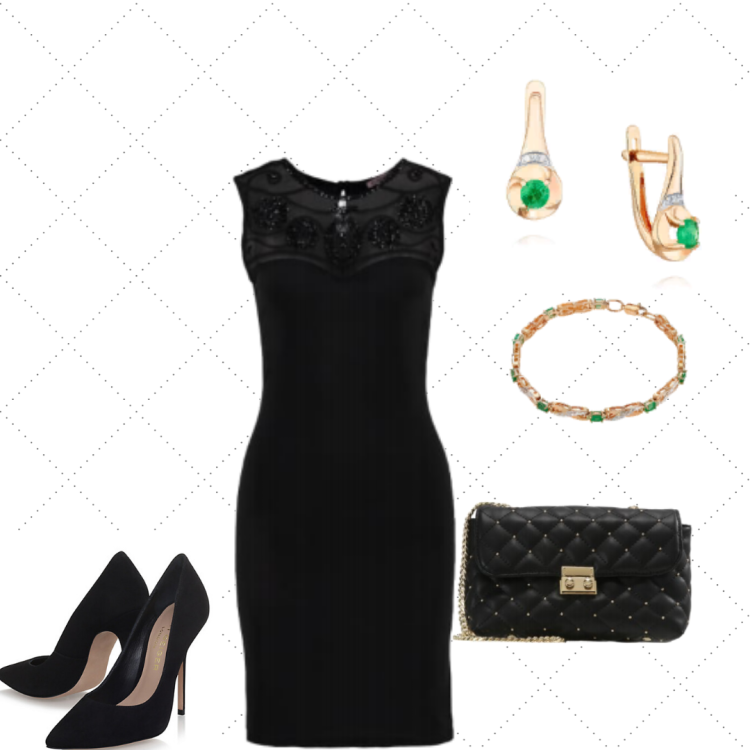 Маленькое черное платье аксессуары