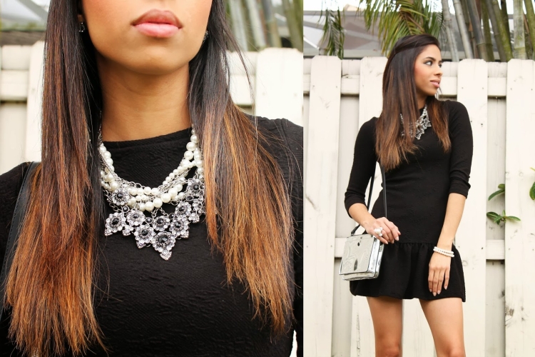 Украшения к черному платью