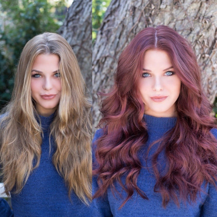 Подходящий цвет волос для русых волос