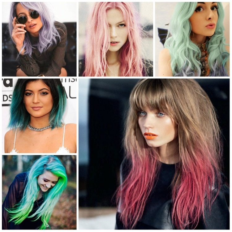 Цвет сейчас красят волосы