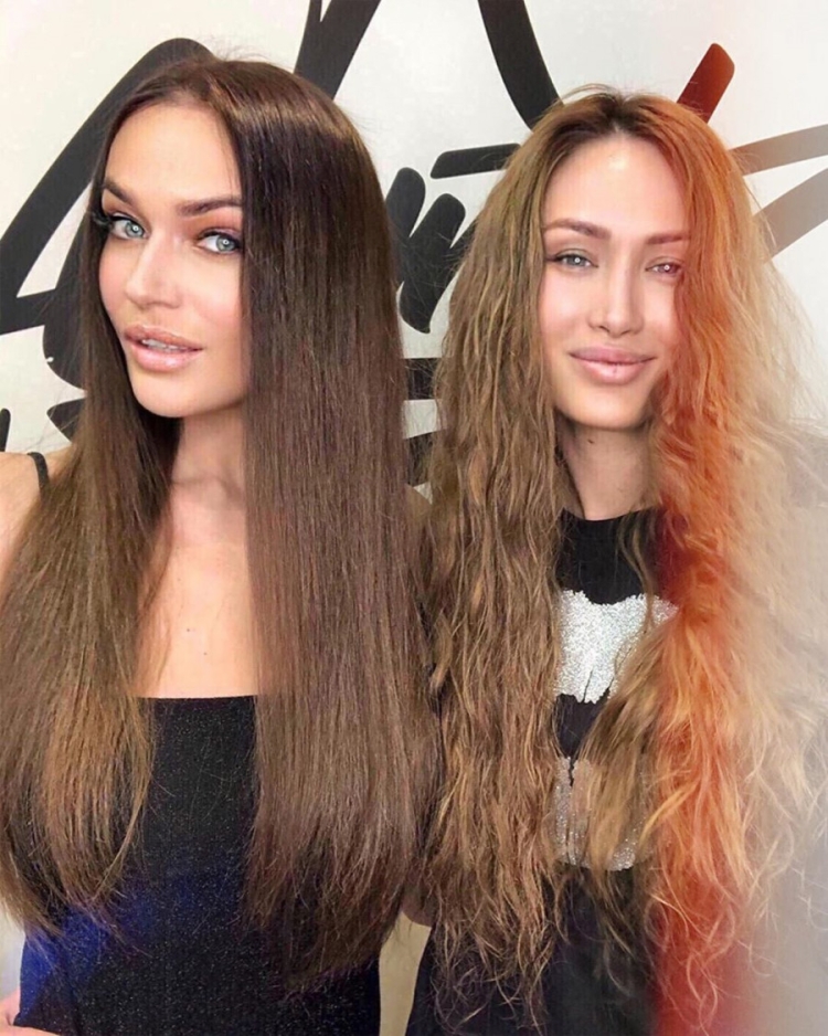 Алёна Водонаева наращивает волосы