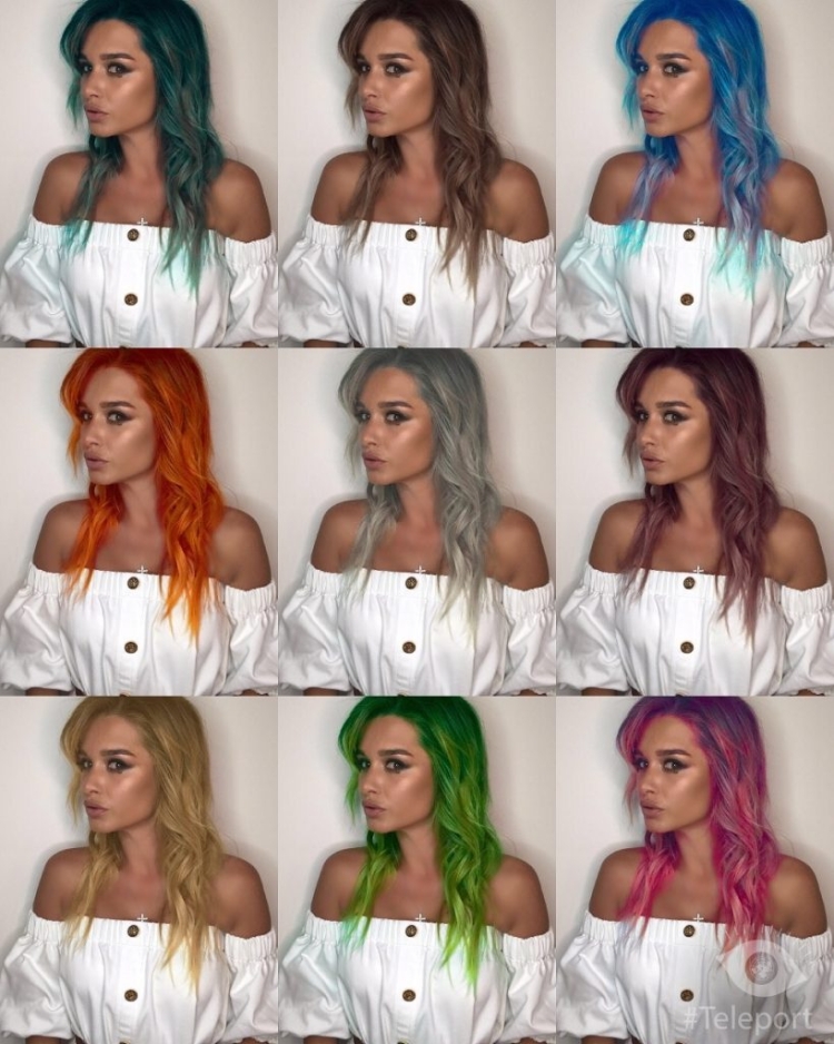 Смена цвета волос