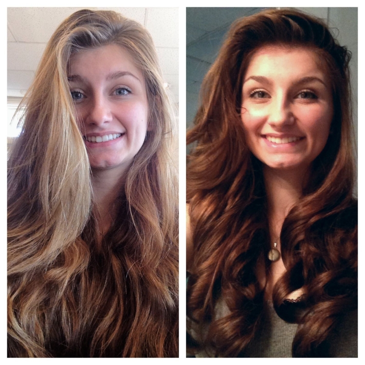 Окрашивание волос рядом с лицом