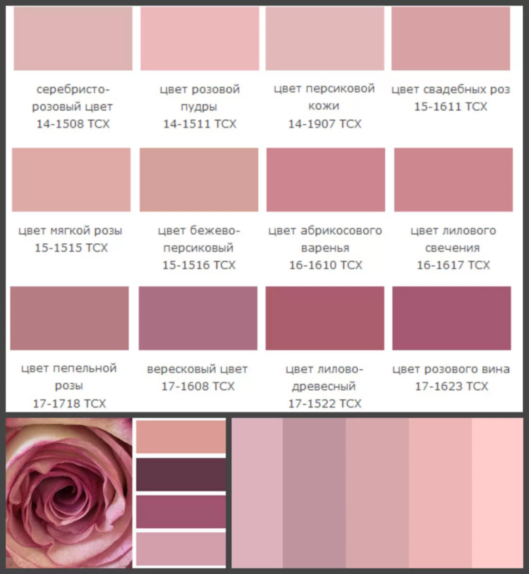Пыльно розовый цвет