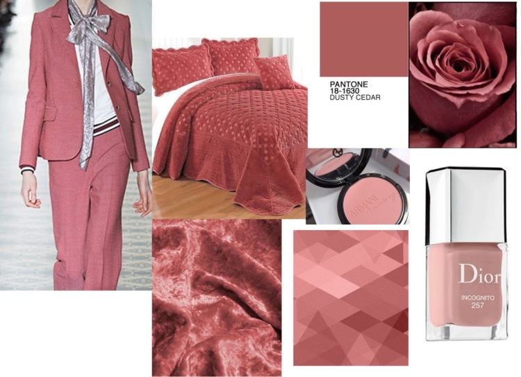 Грязно-розовый цвет в одежде сочетание