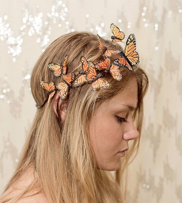 Корона с бабочками