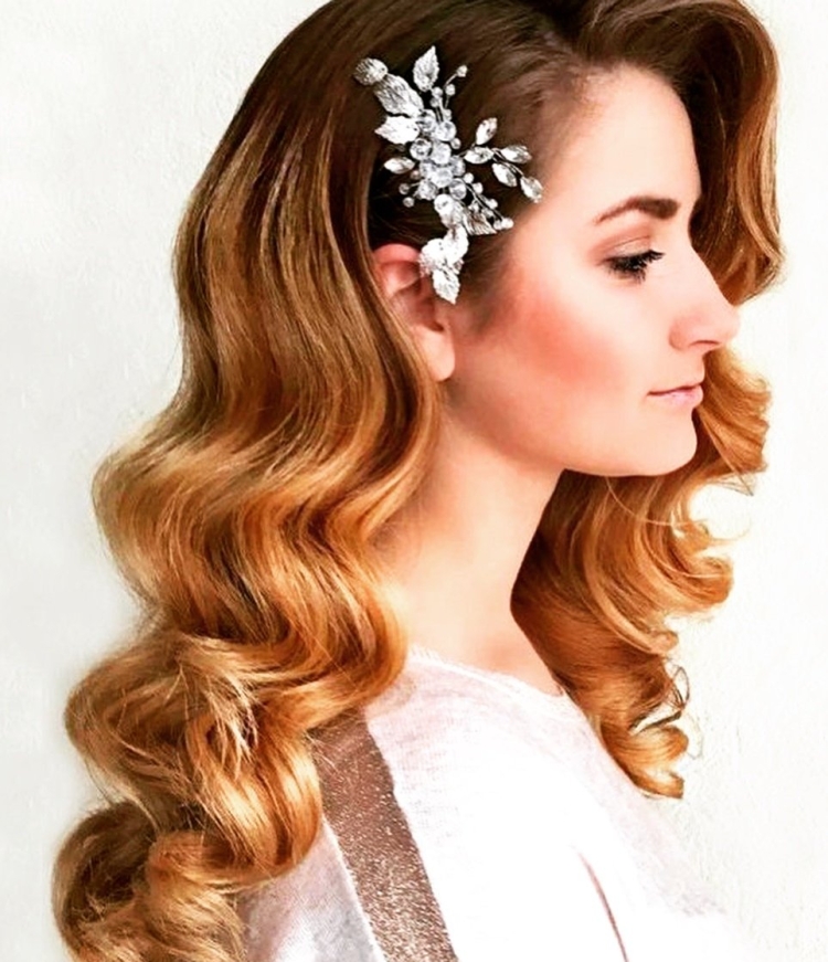 Свадебная прическа голливудская волна