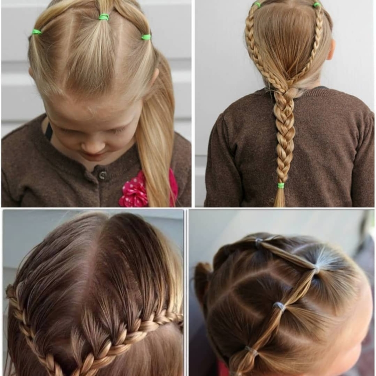 Простые причёски для девочек на каждый день с пошаговым