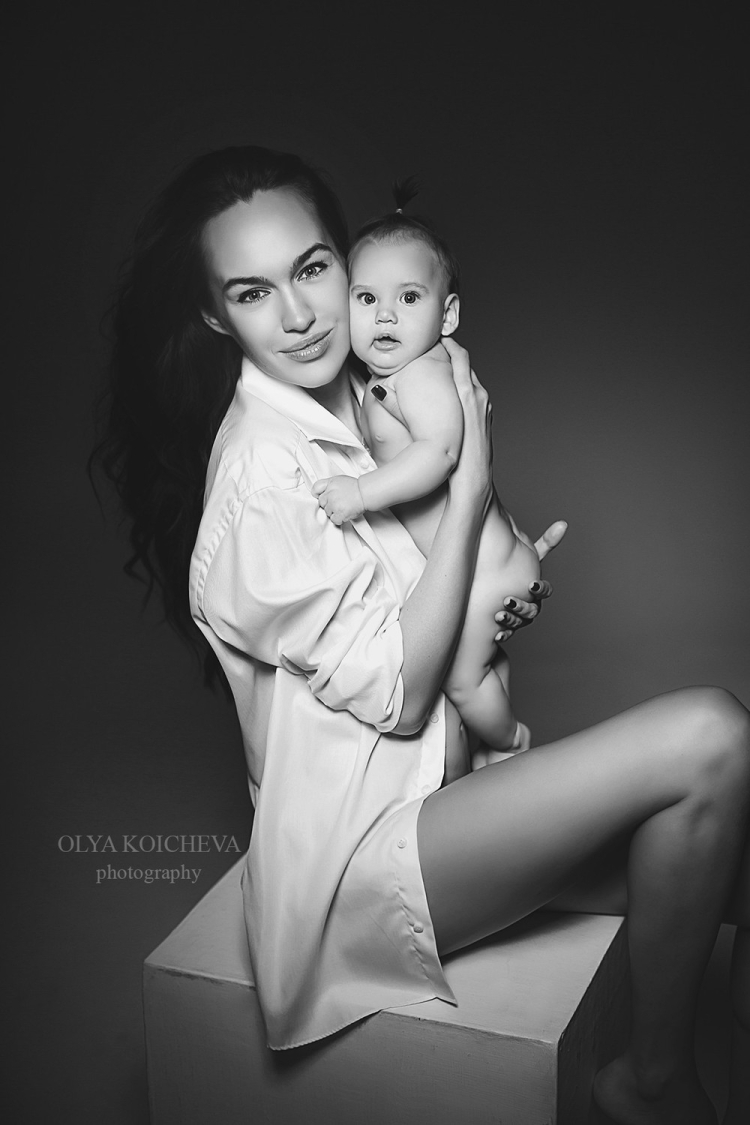 Фотосессия мама и малыш