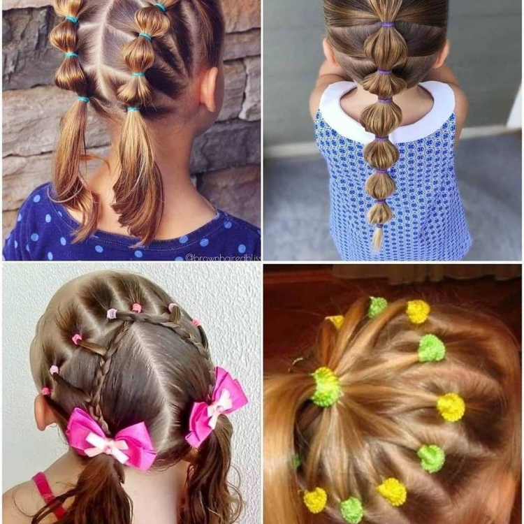 Причёски для девочек в садик на каждый день