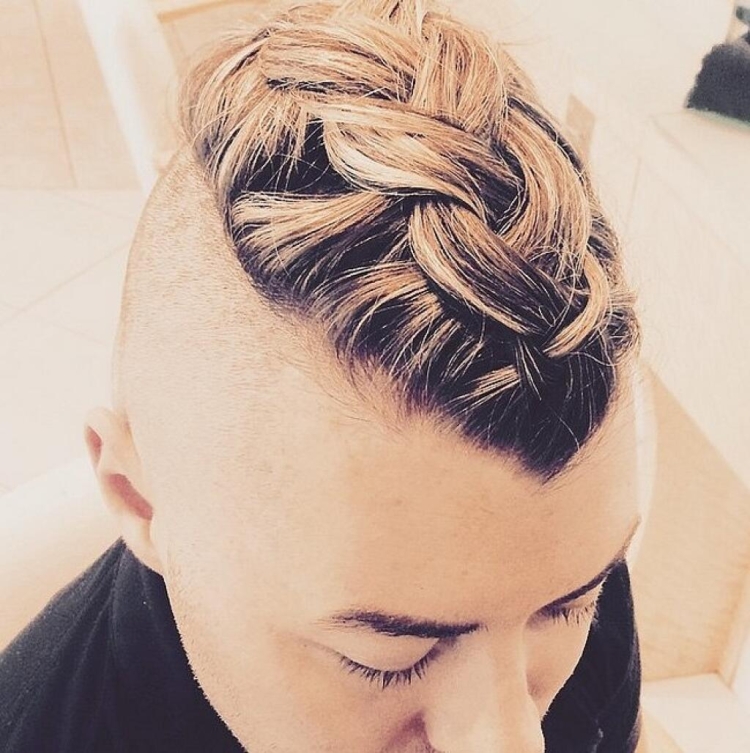 Мужские прически с плетением