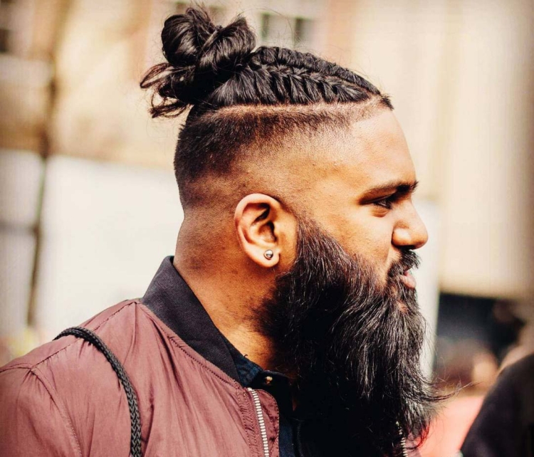 Мужские стрижки с косичкой