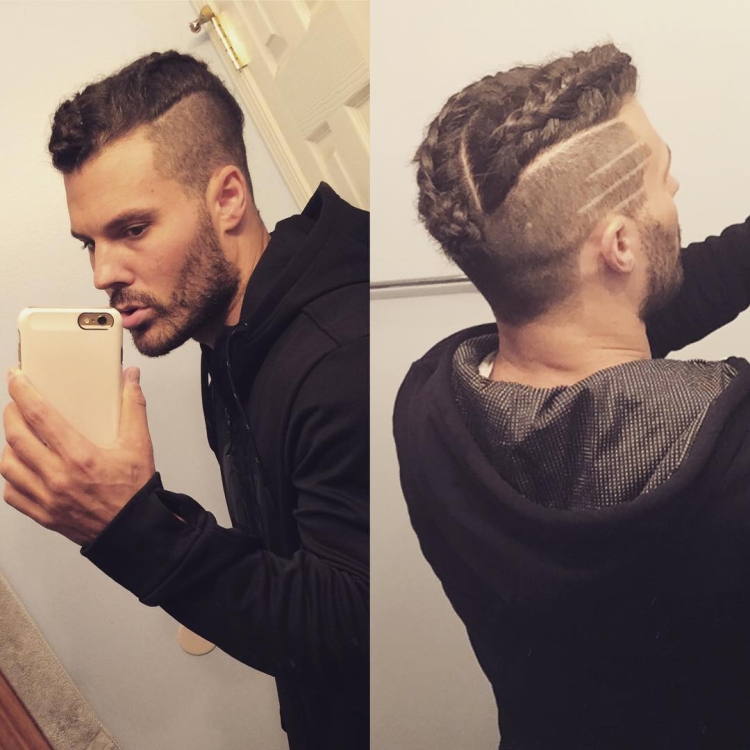 Модные мужские стрижки с косичкой