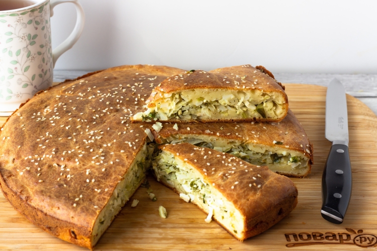 Кухня наизнанку заливной пирог с капустой