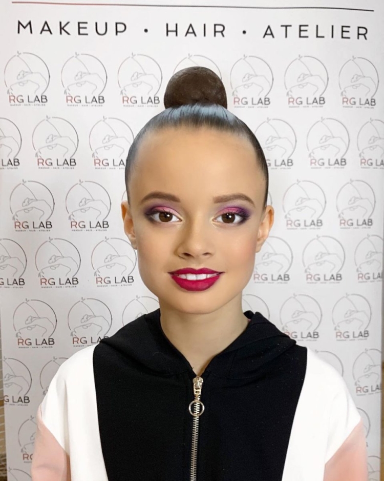 Макияж гимнастки для выступления