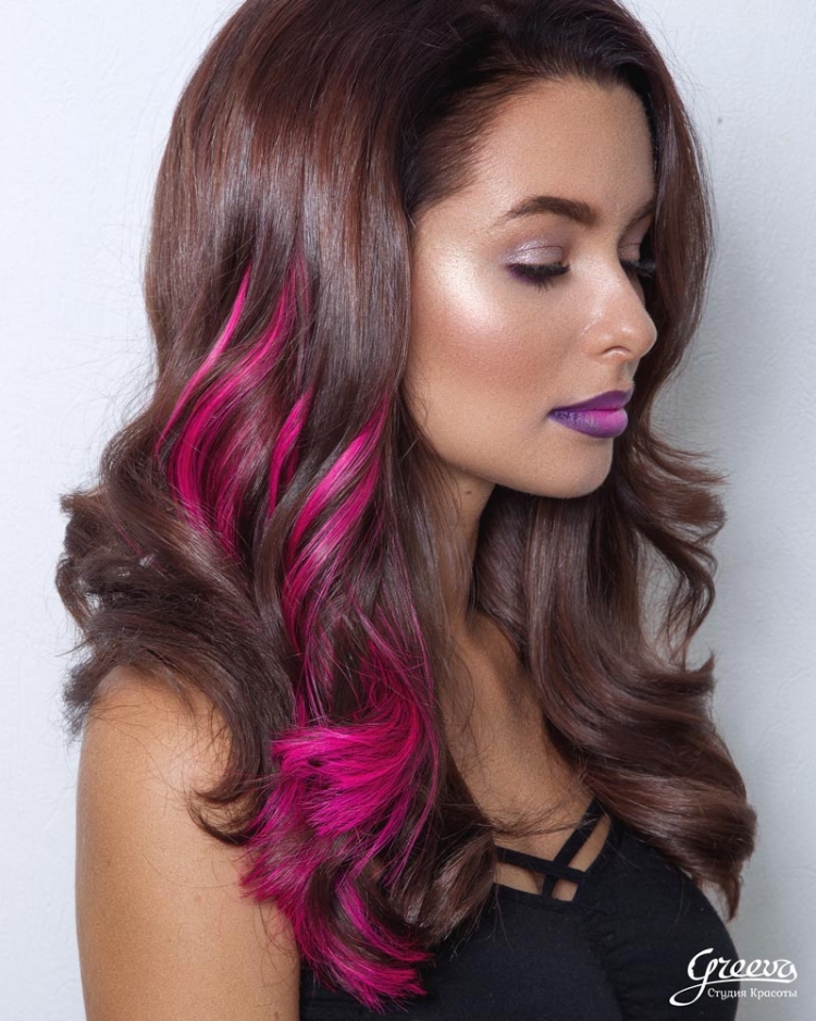 Разноцветные пряди