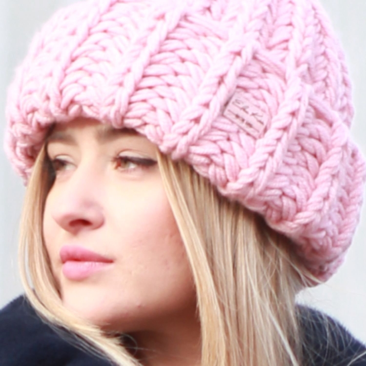 Шапка крупная вязка