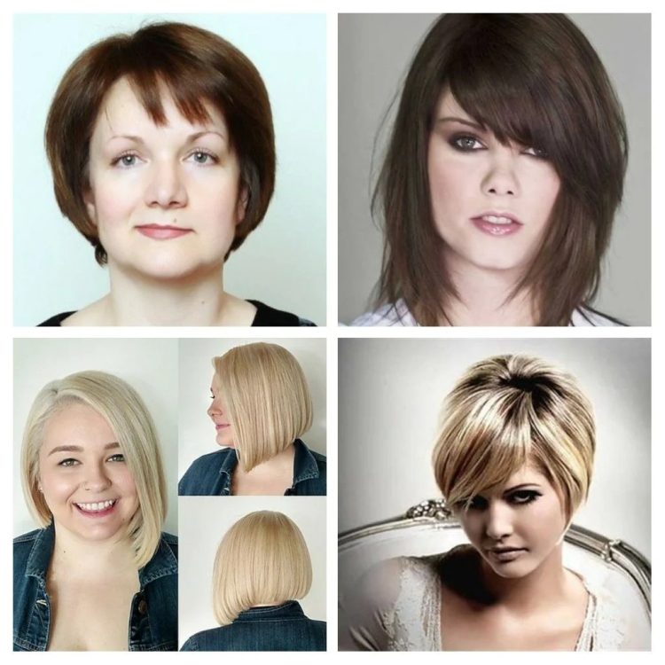 Стрижки для овального лица с широким подбородком