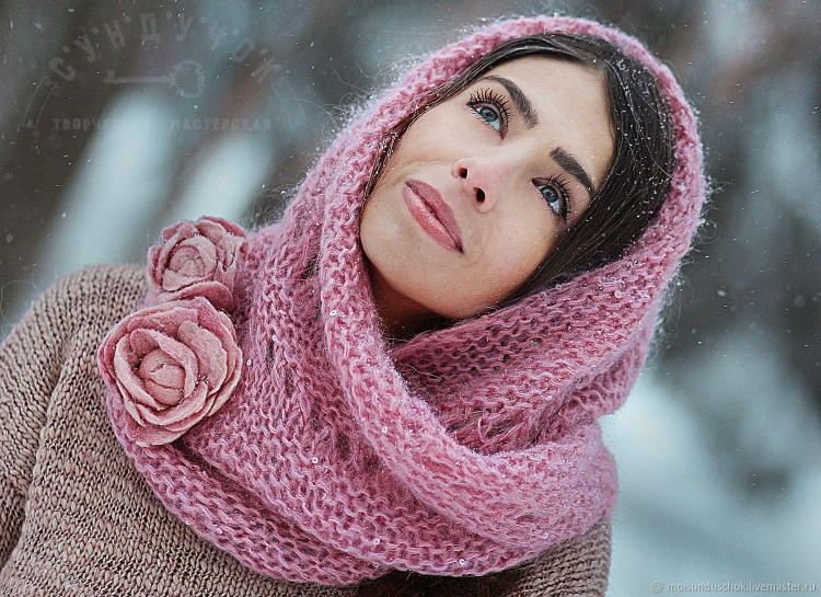 Вязаные аксессуары снуд