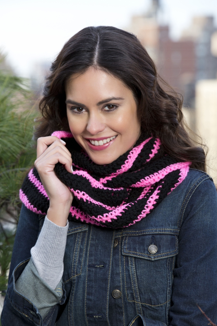 Шарф снуд двухцветный