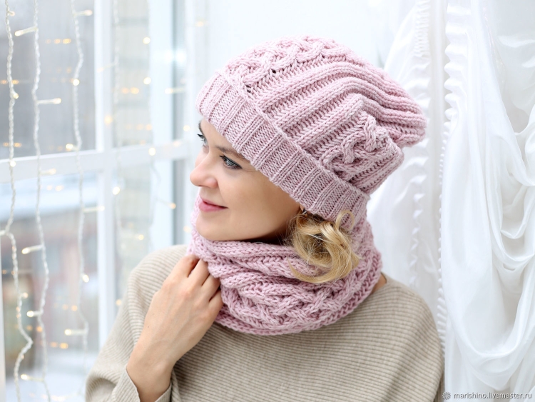 Шапка шарф