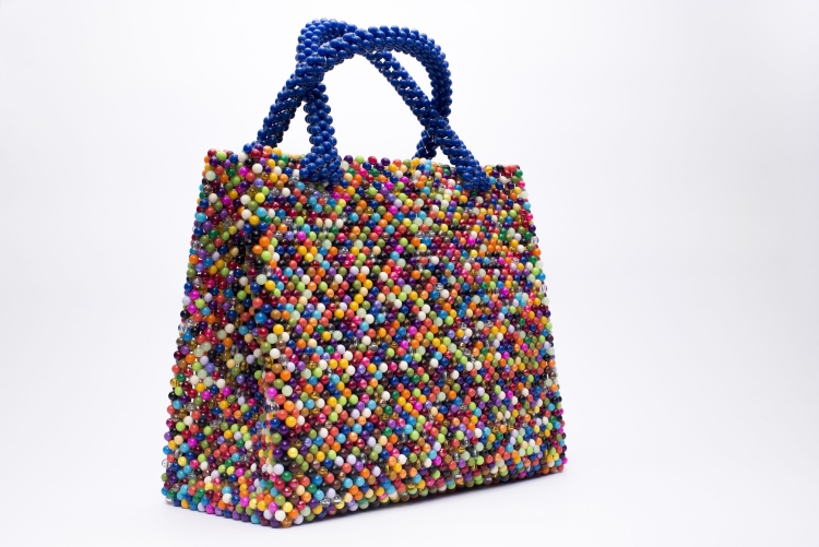 Плетеные сумки из бусин