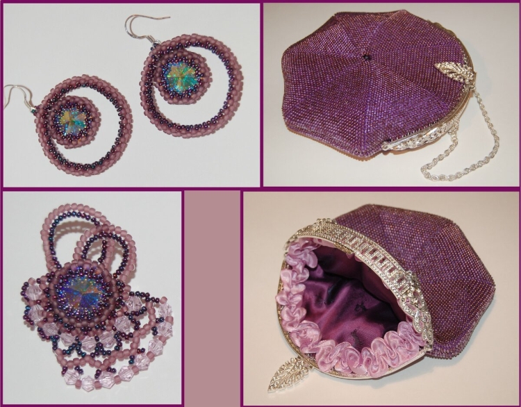 Сумочка из бисера спираль