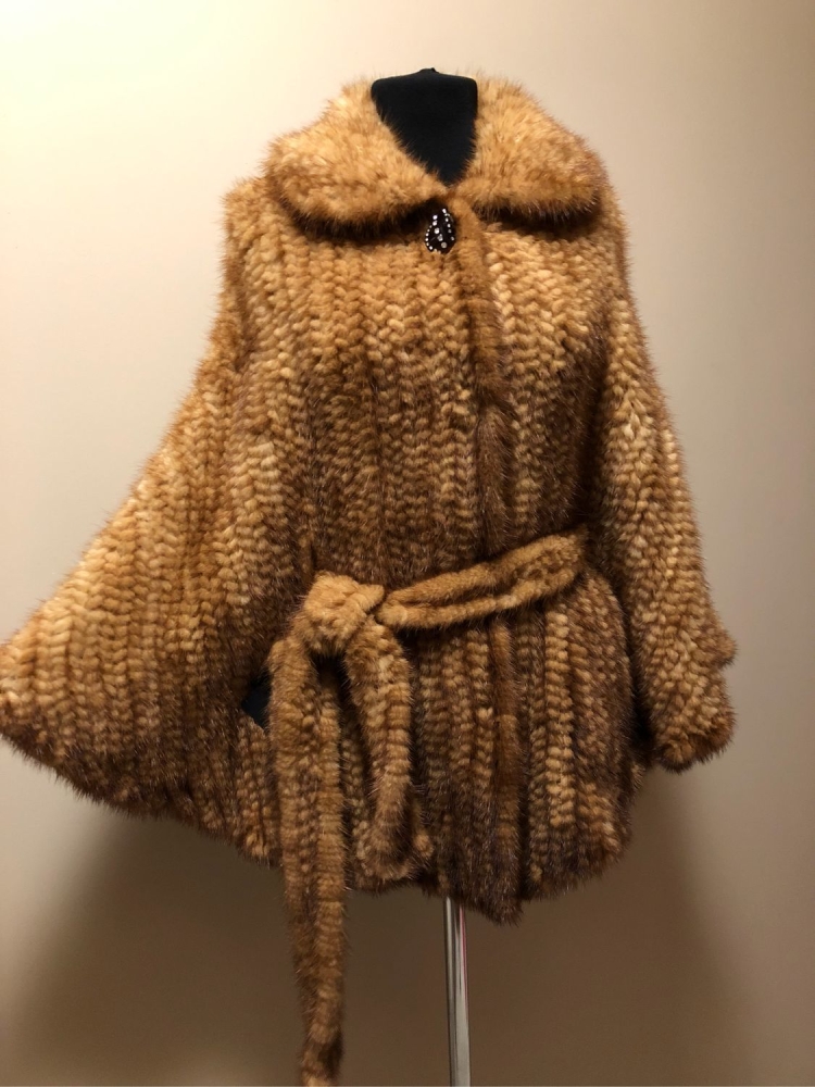 Вязаные шубки из норки