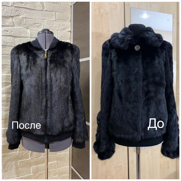 Перекройка шубы из норки