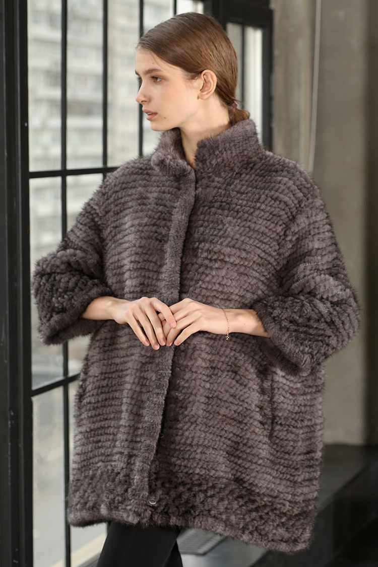 Вязаная шуба