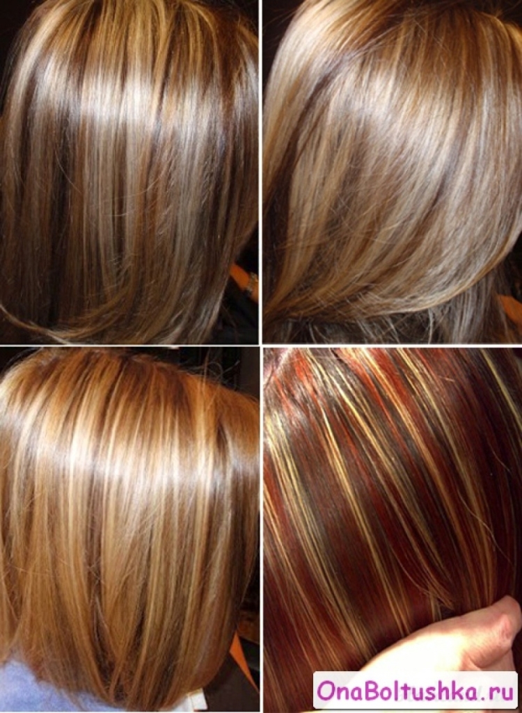 Мелирование и колорирование на русые