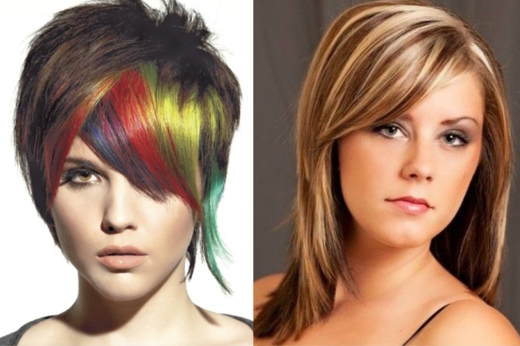 Частичное колорирование волос