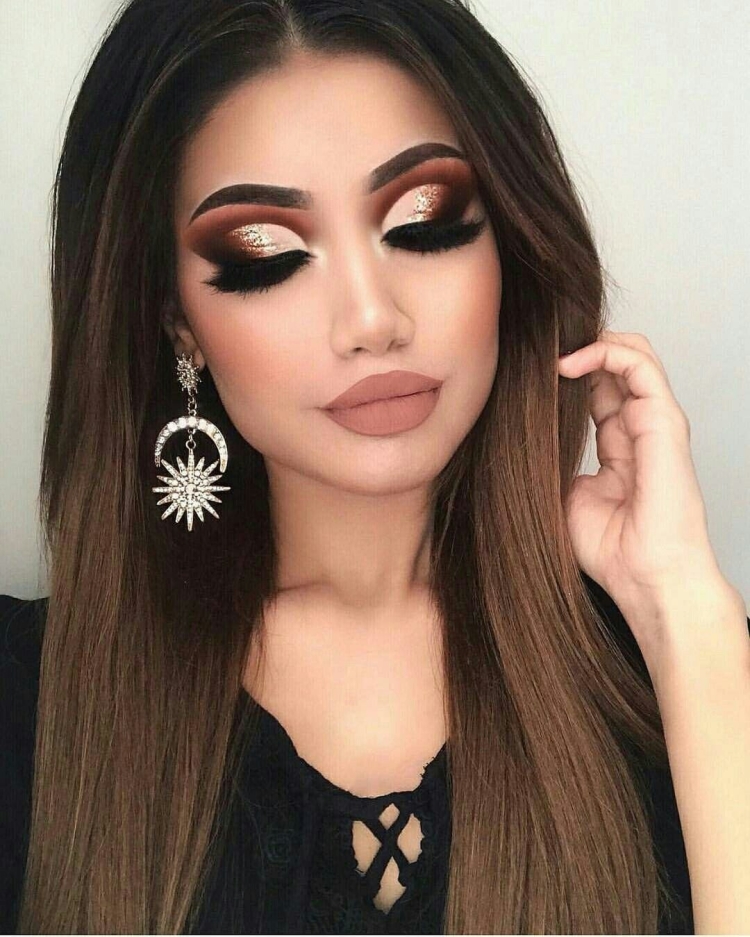 Крутой макияж для карих глаз