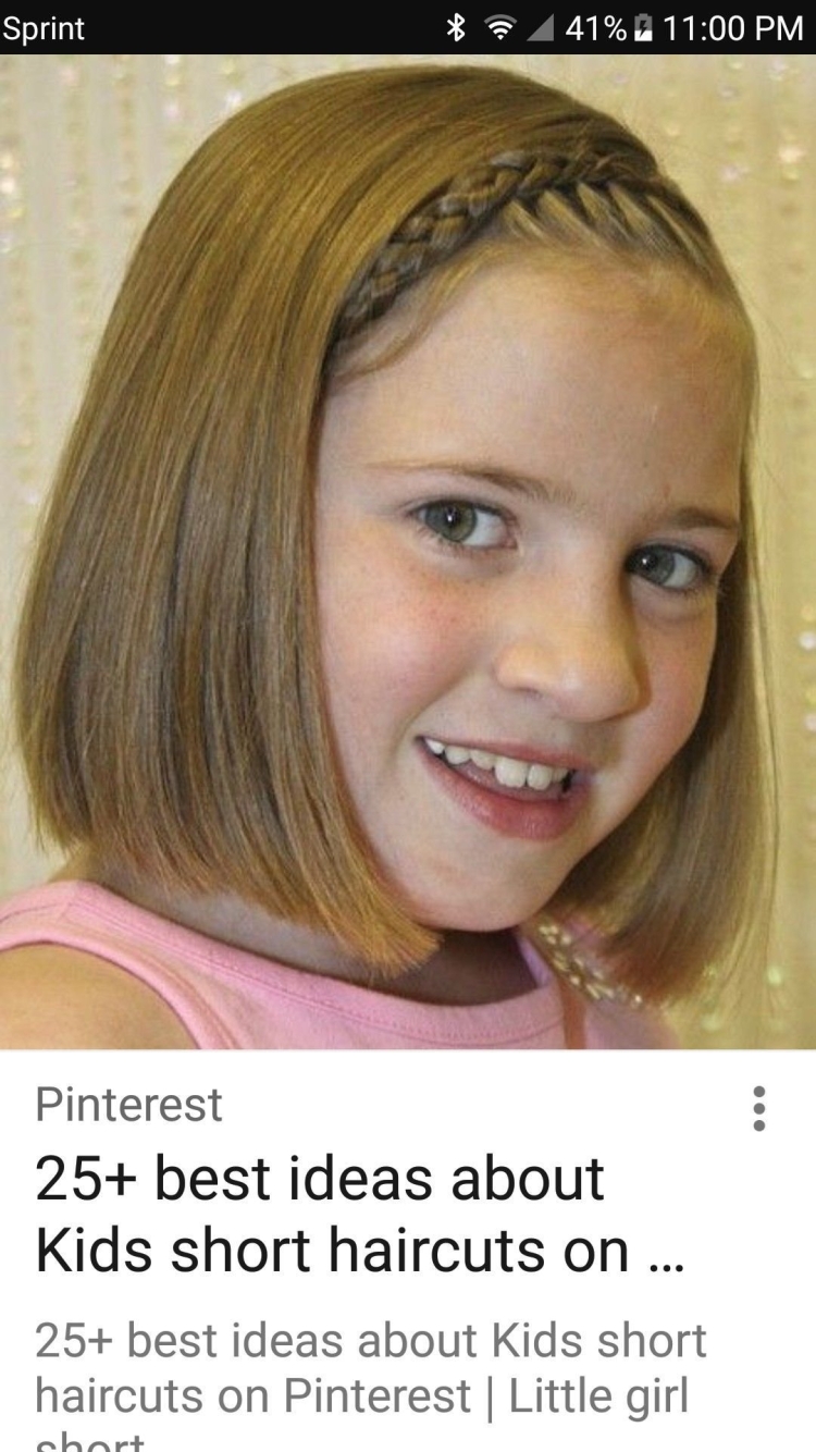 Причёски на каре для девочек