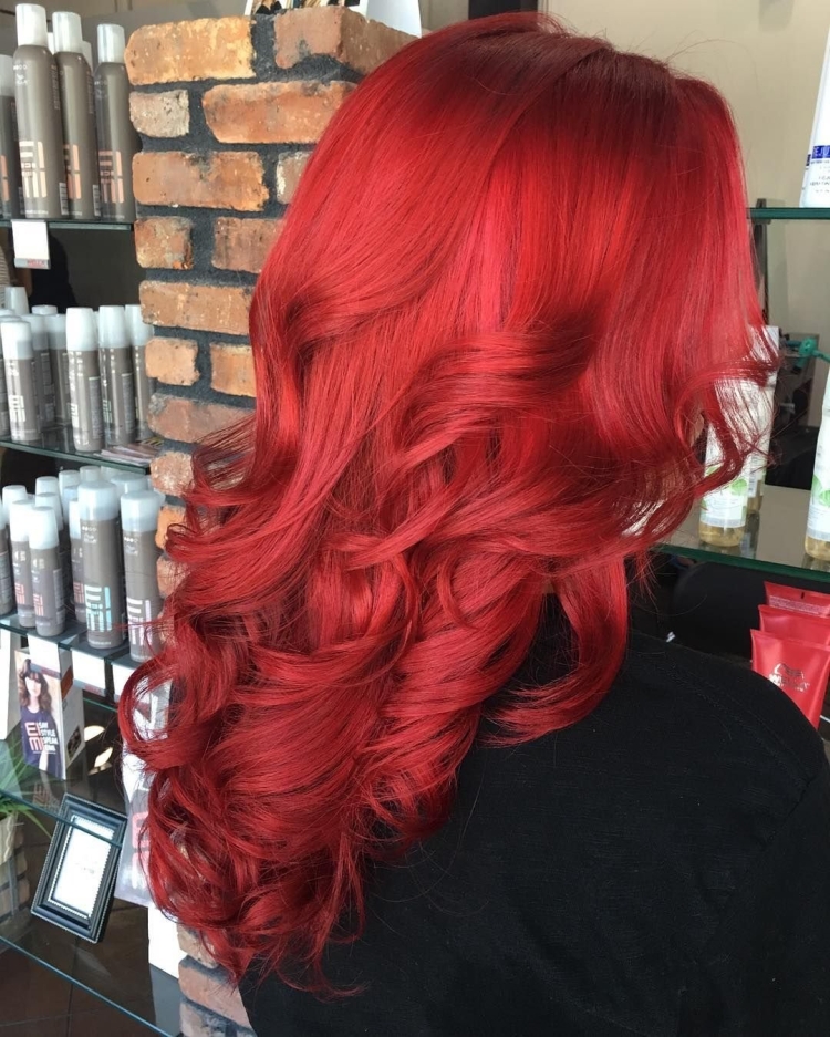 Красный Корал цвет волос552