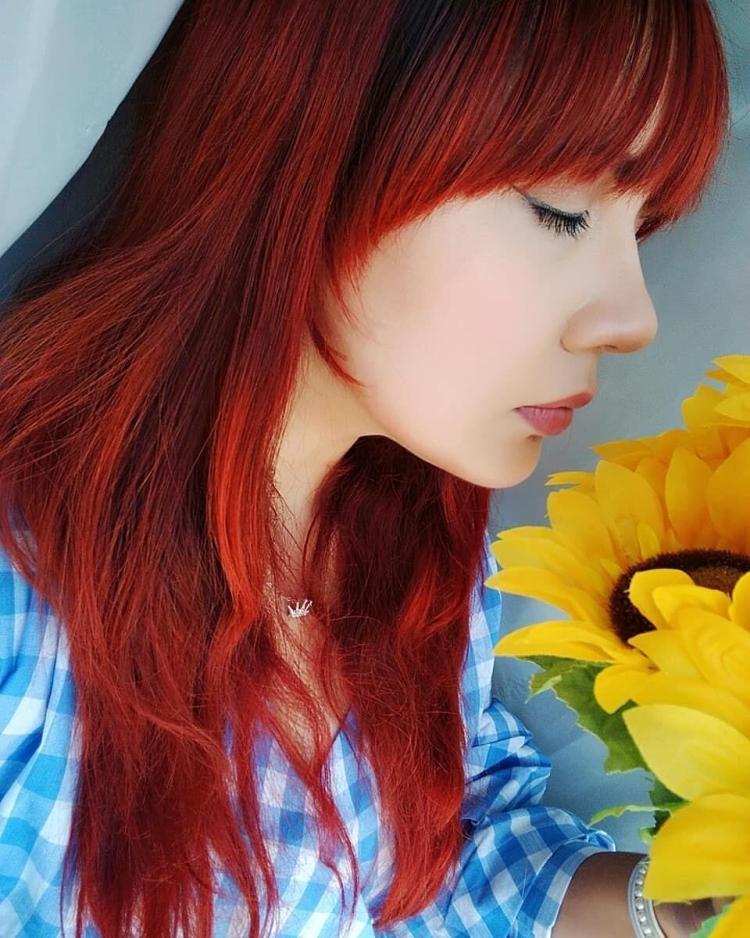 Огненно рыжие волосы